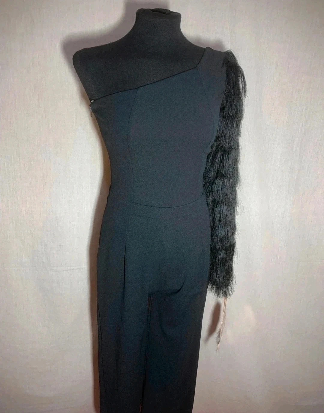 Black One Shoulder Jumpsuit | Mono Largo Negro Asimétrico | Marta en Brazil – Marta en Brazil – taille S / 36 / 8 3