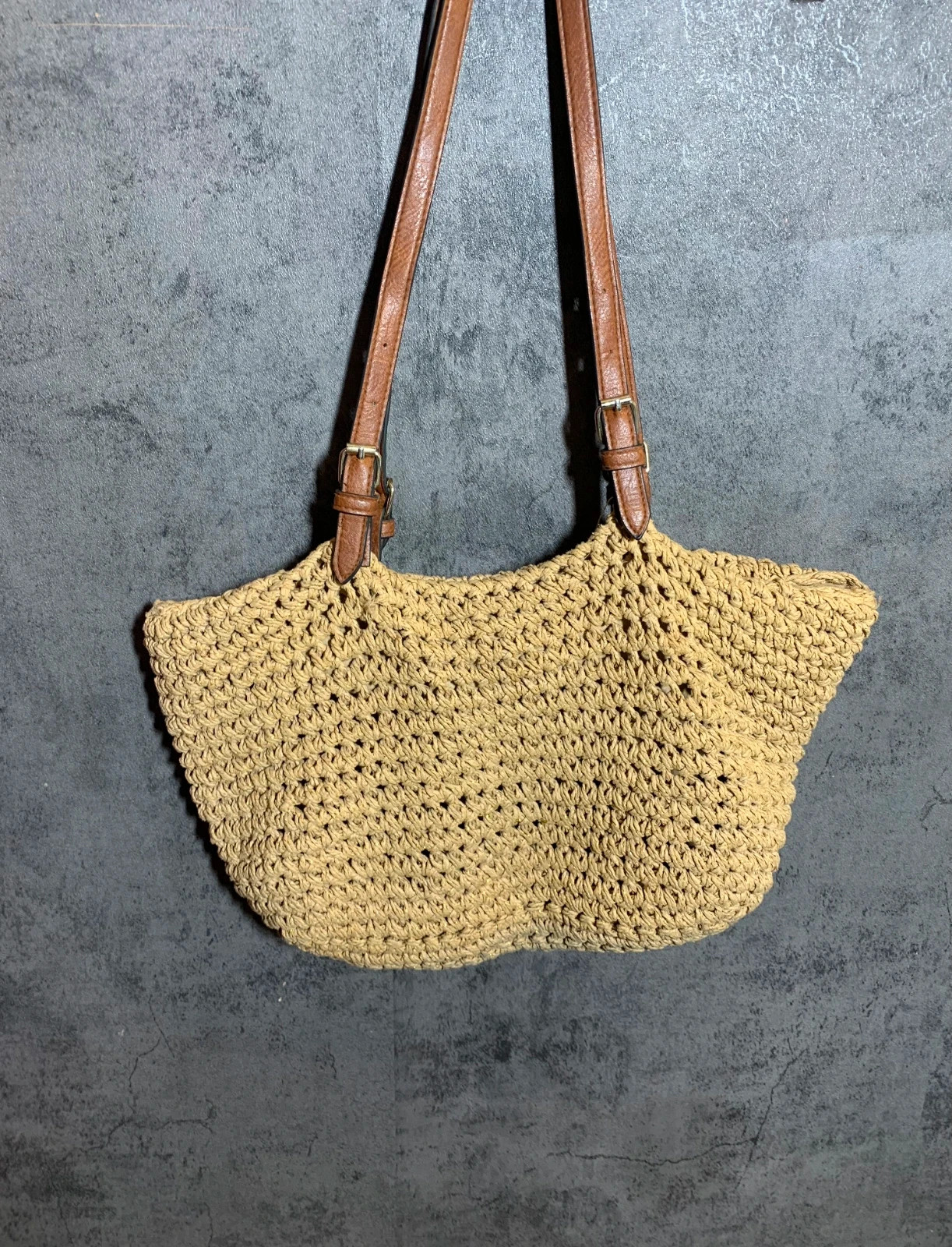 Bolso de Mimbre Trenzado con Asas | Woven Wicker Tote Bag 2
