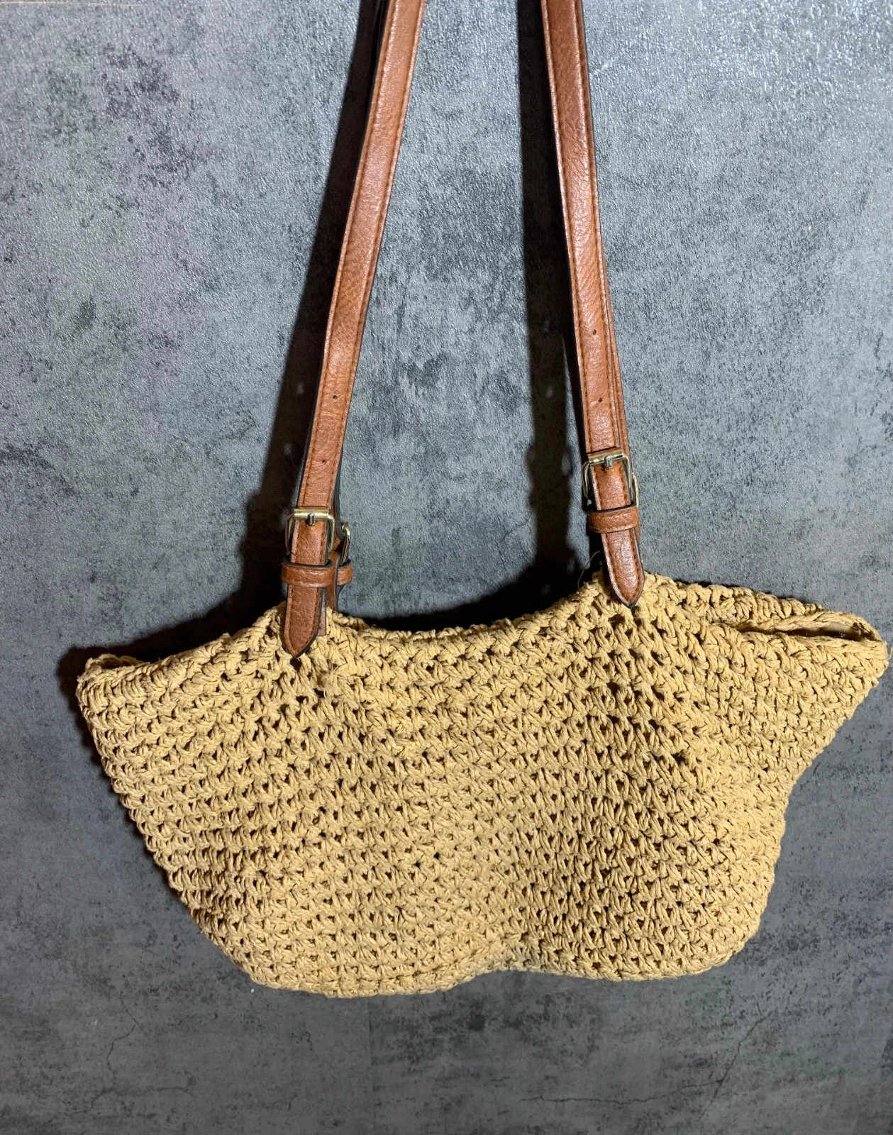 Bolso de Mimbre Trenzado con Asas | Woven Wicker Tote Bag 3