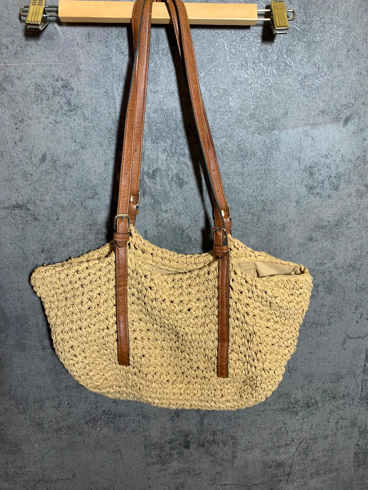 Bolso de Mimbre Trenzado con Asas | Woven Wicker Tote Bag 4