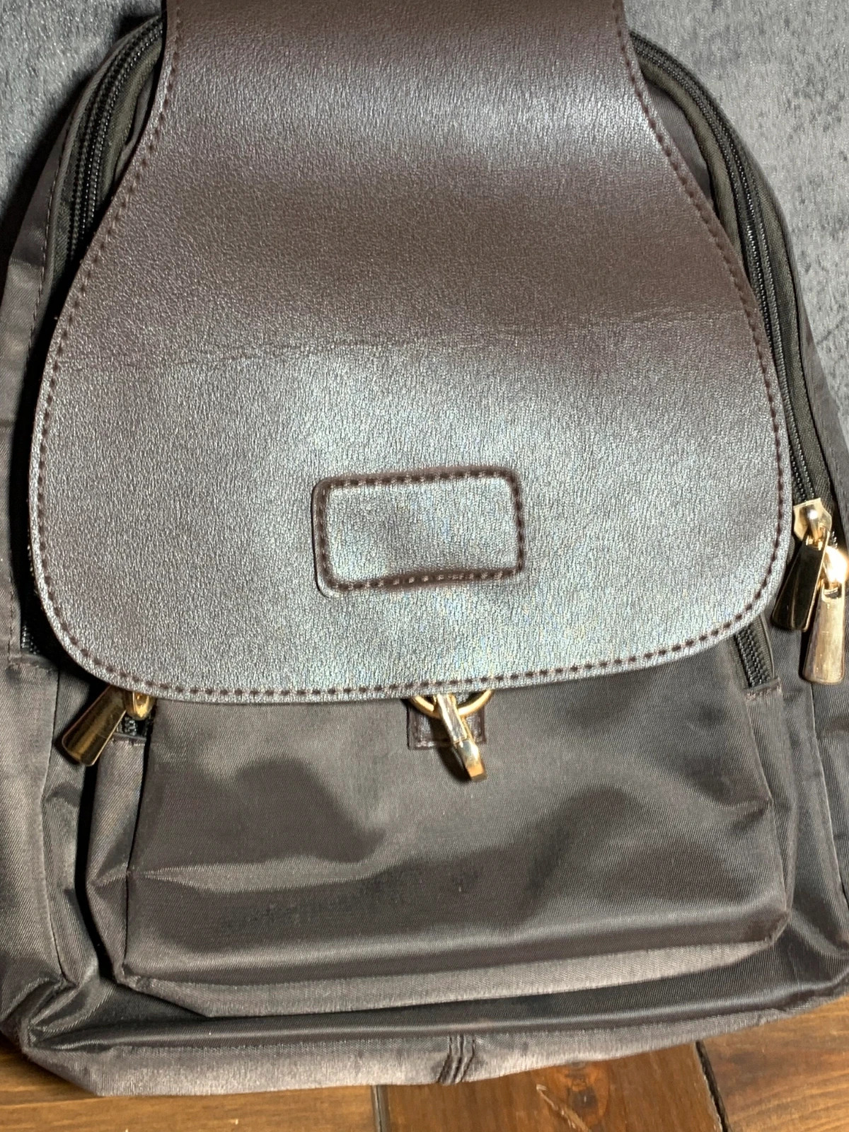 Mochila Retro Pequeña de Marrón Oscuro | Small Dark Brown Vintage Backpack 5