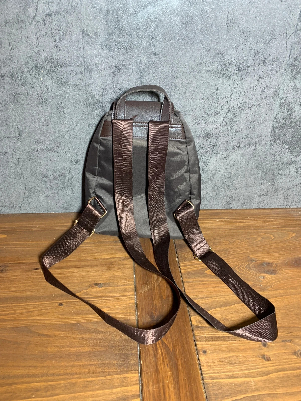 Mochila Retro Pequeña de Marrón Oscuro | Small Dark Brown Vintage Backpack 2