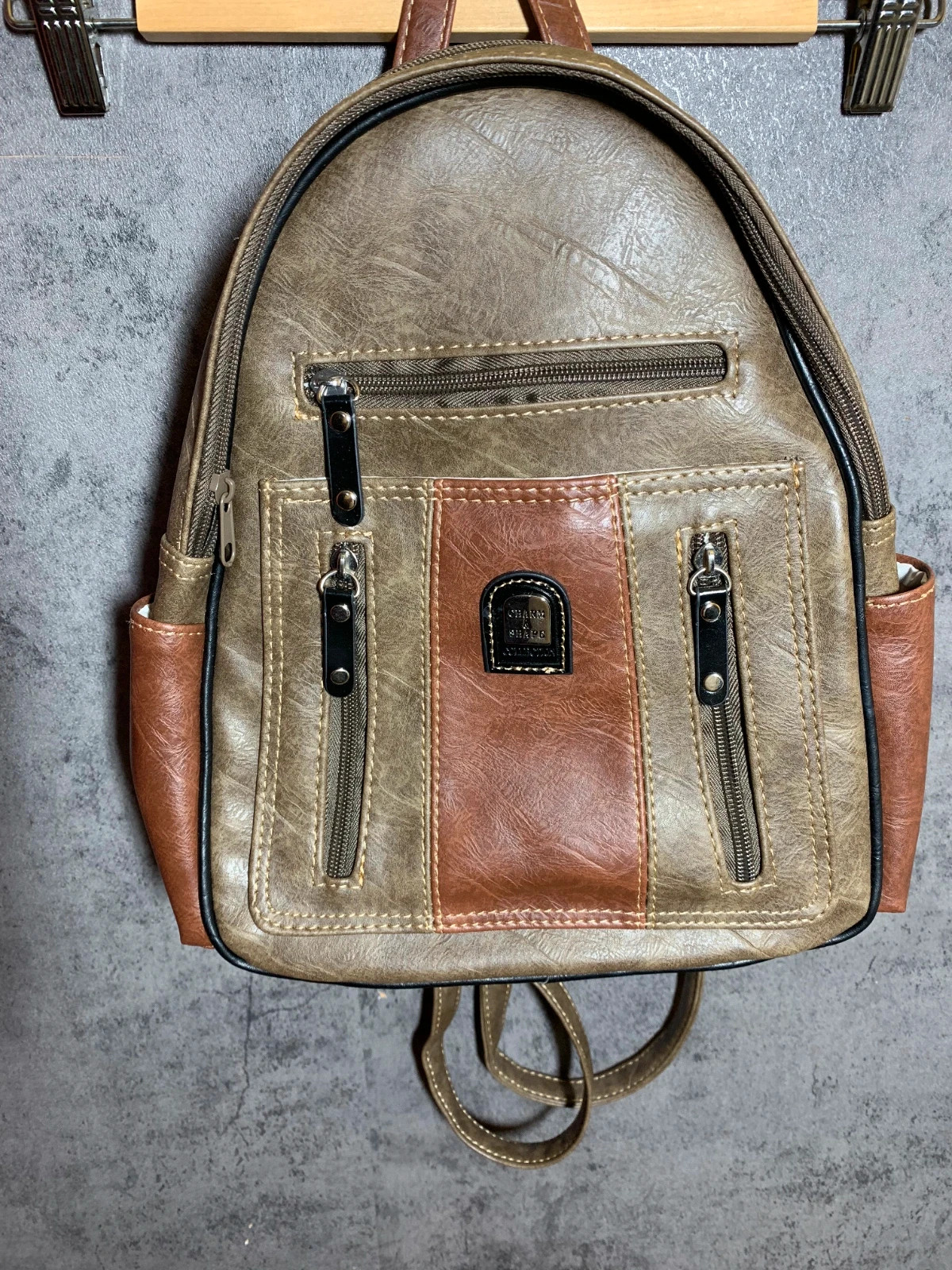 Mochila Pequeña Vintage de Piel Marrón | Brown Leather Vintage Small Backpack | Charm & Shape – Charm & Shape 3