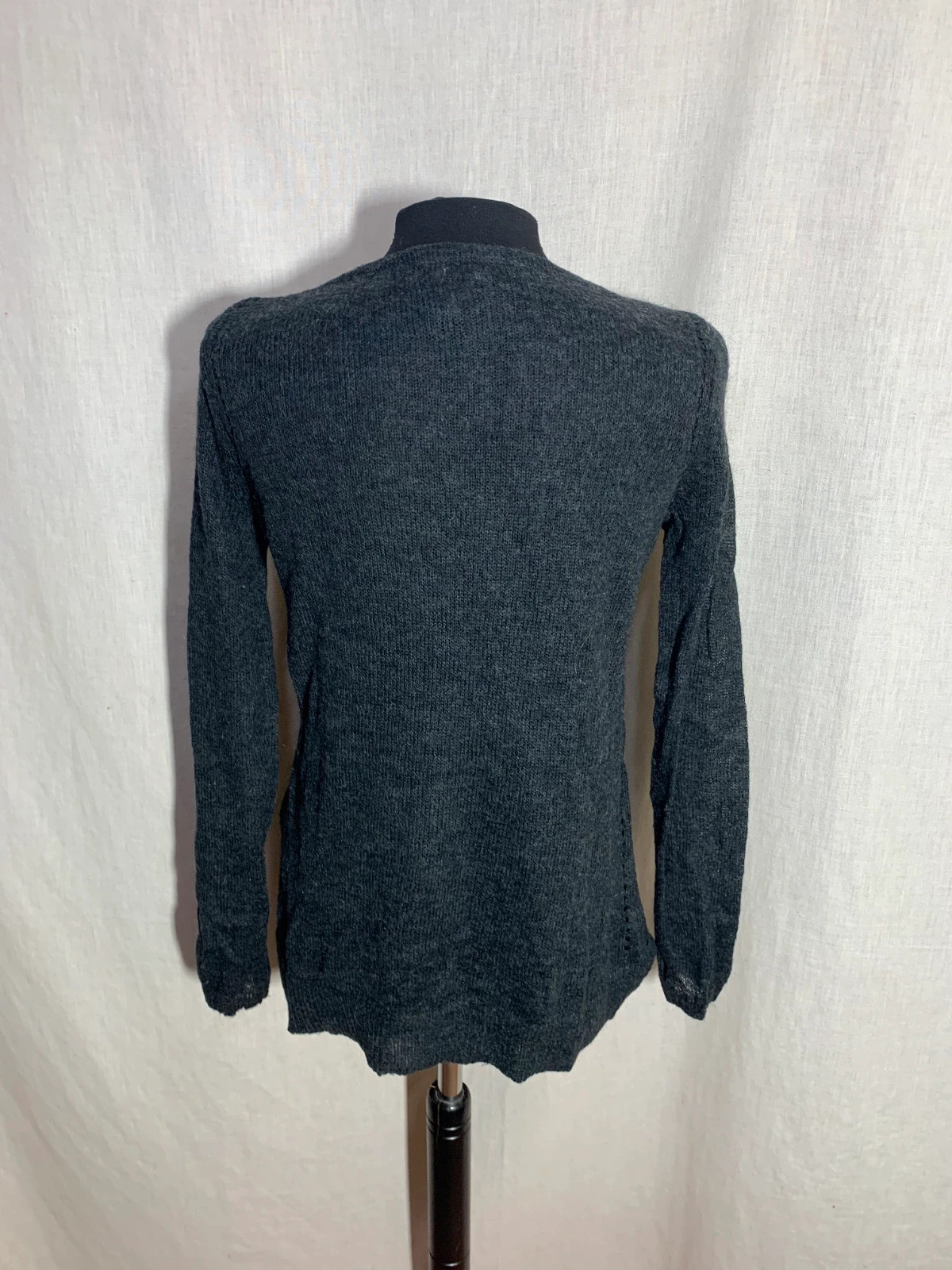 Jersey de Punto Gris Marengo | Charcoal Grey Knit Sweater | Mango – Mango – taille M / 38 / 10 2