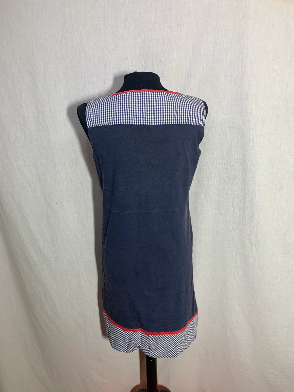 Vestido sin Mangas Estampado Vichy | Gingham Sleeveless Dress | Susana Pascual – Vintage Dressing – taille XXL / 44 / 16 2