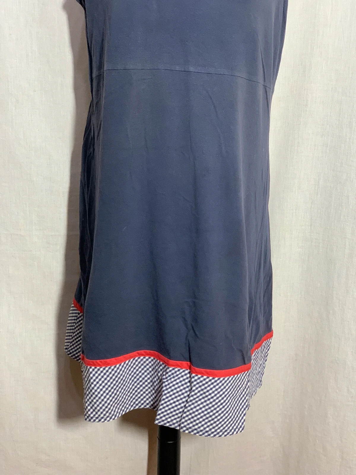 Vestido sin Mangas Estampado Vichy | Gingham Sleeveless Dress | Susana Pascual – Vintage Dressing – taille XXL / 44 / 16 5