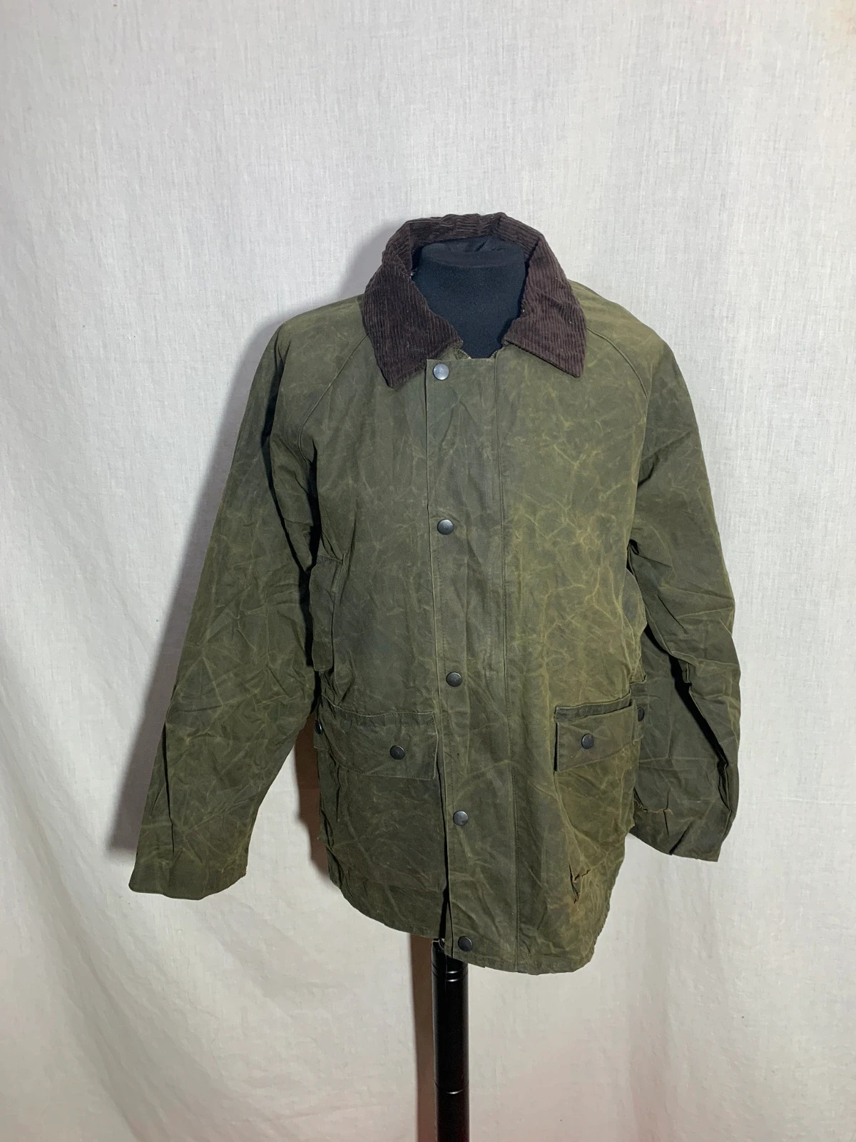 Abrigo Verde con Cuello de Pana | Green Coat with Corduroy Collar | Bearwood – Bearwood – taille XXS / 32 / 4 5
