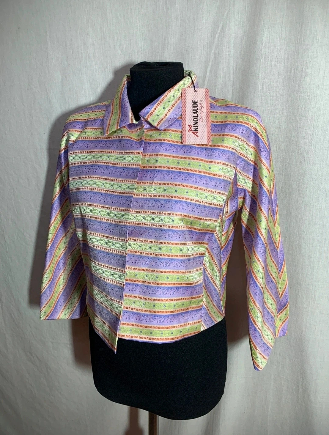 Short Retro Jacket estilo asiático | Chaqueta Corta Retro | Akino Laude – AKINO LAUDE – taille XL / 42 / 14 3