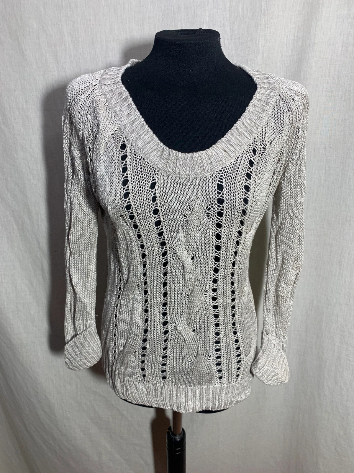 Jersey de Punto Calado | Openwork Knit Sweater | Massimo Dutti – Massimo Dutti – taille L / 40 / 12 2
