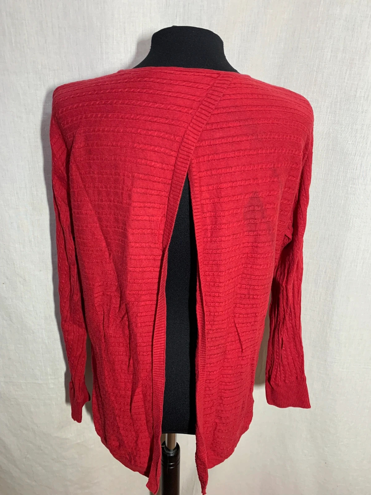Jersey Rojo con Espalda Abierta | Red Open-Back Sweater | Massimo Dutti – Massimo Dutti – taille S / 36 / 8 5