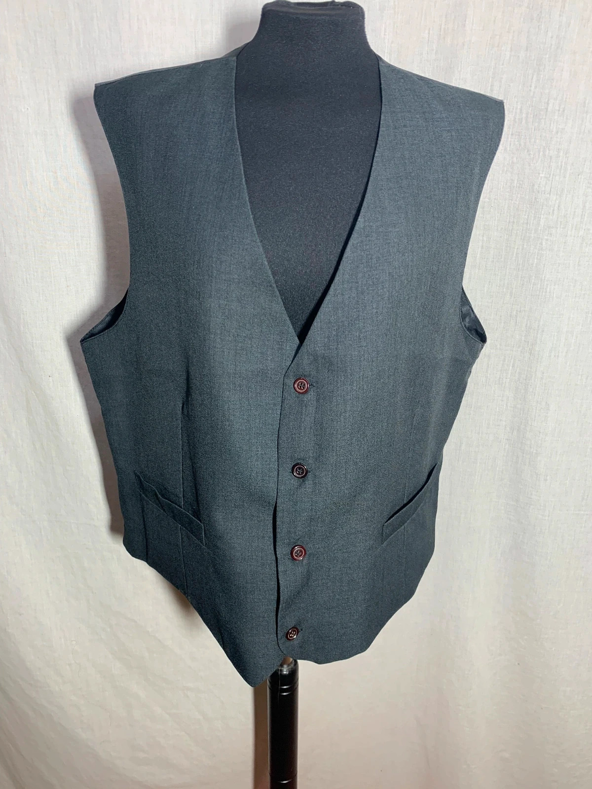 Chaleco de Traje Gris | Grey Suit Vest – Vintage Dressing – taille 50 4