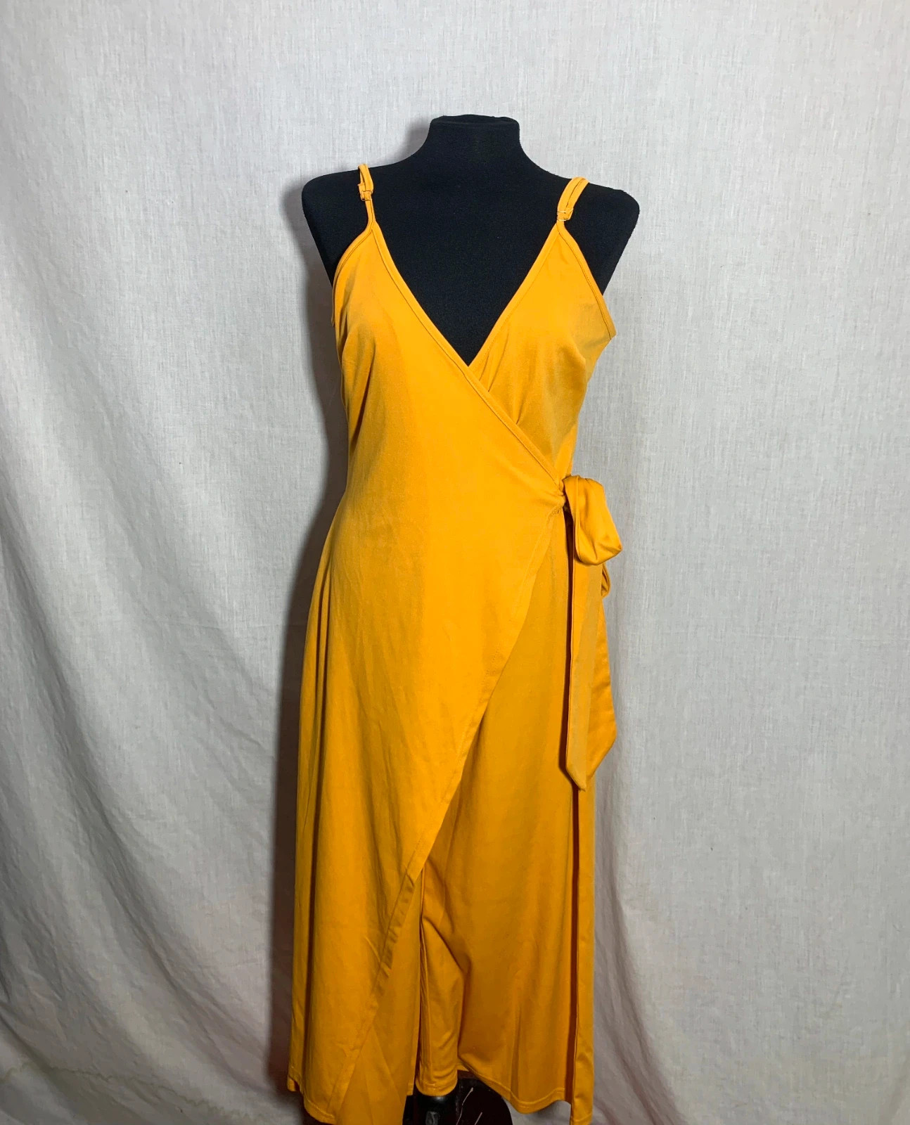 Mono Largo Cruzado con Lazada | Wrap Style Jumpsuit | Shein – Shein Curve – taille XL / 42 / 14