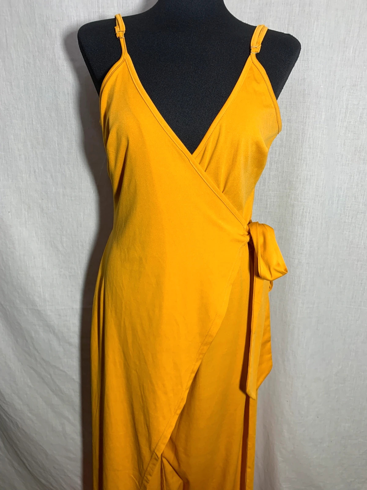Mono Largo Cruzado con Lazada | Wrap Style Jumpsuit | Shein – Shein Curve – taille XL / 42 / 14 4