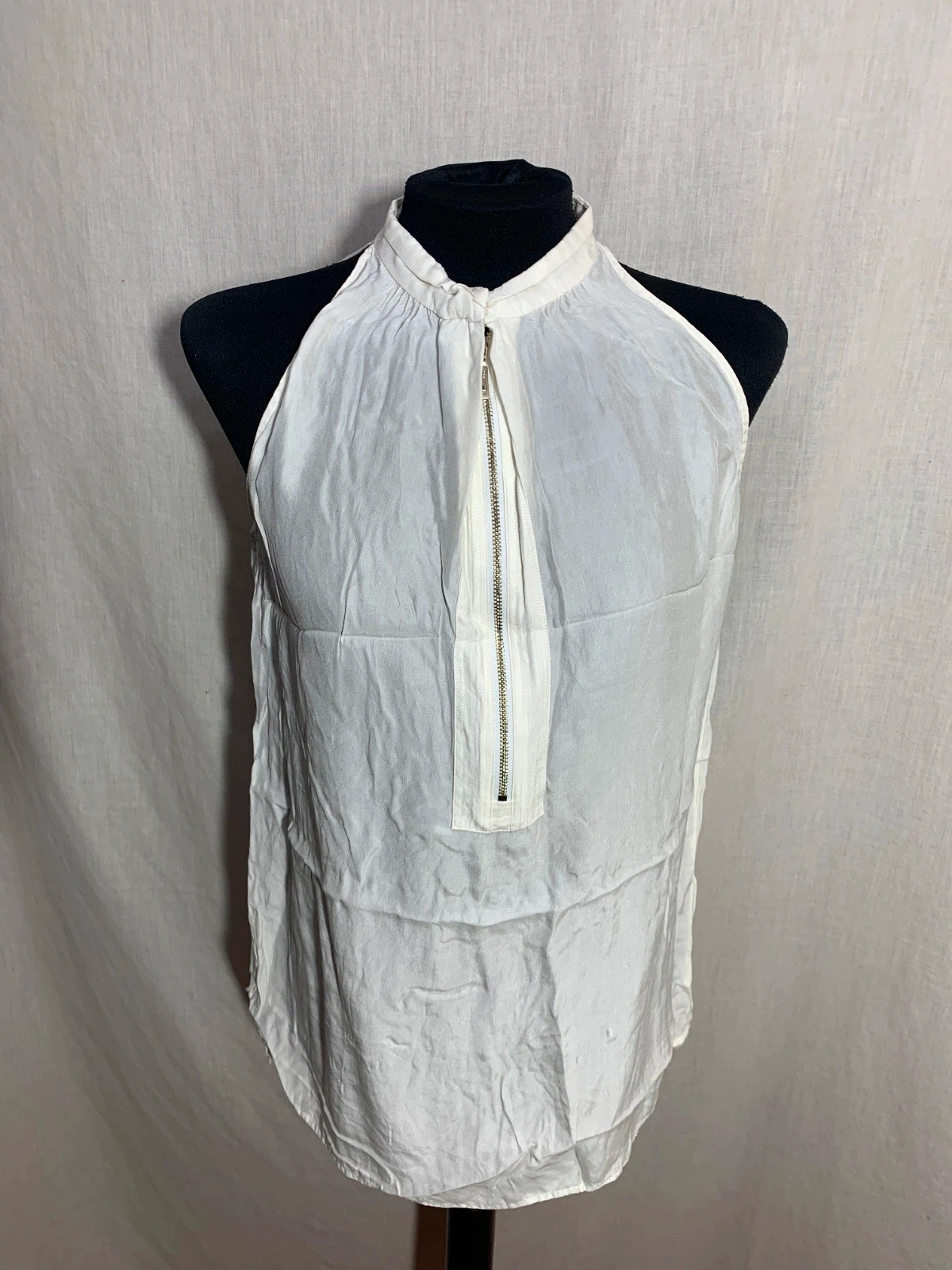 Blusa Blanca con Cuello Halter | White Halter Top | Massimo Dutti – Massimo Dutti – taille M / 38 / 10 4