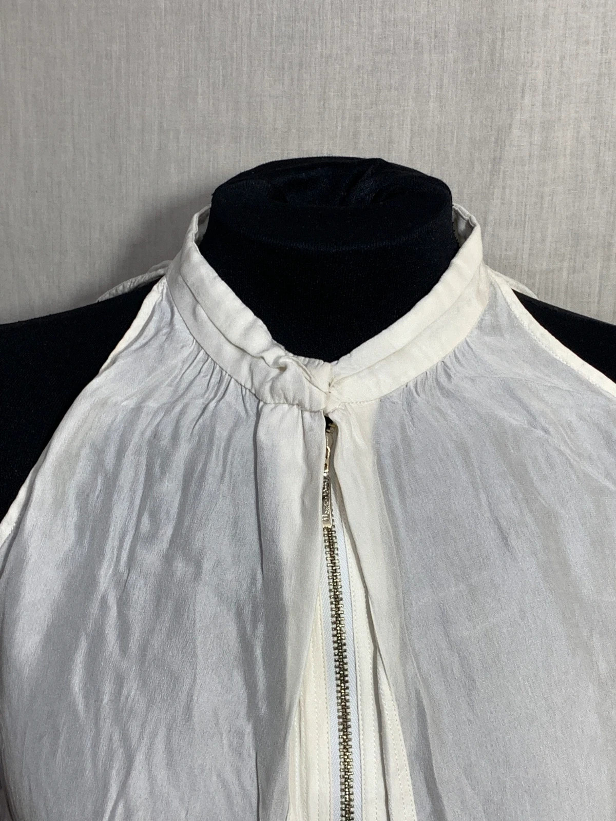 Blusa Blanca con Cuello Halter | White Halter Top | Massimo Dutti – Massimo Dutti – taille M / 38 / 10 5