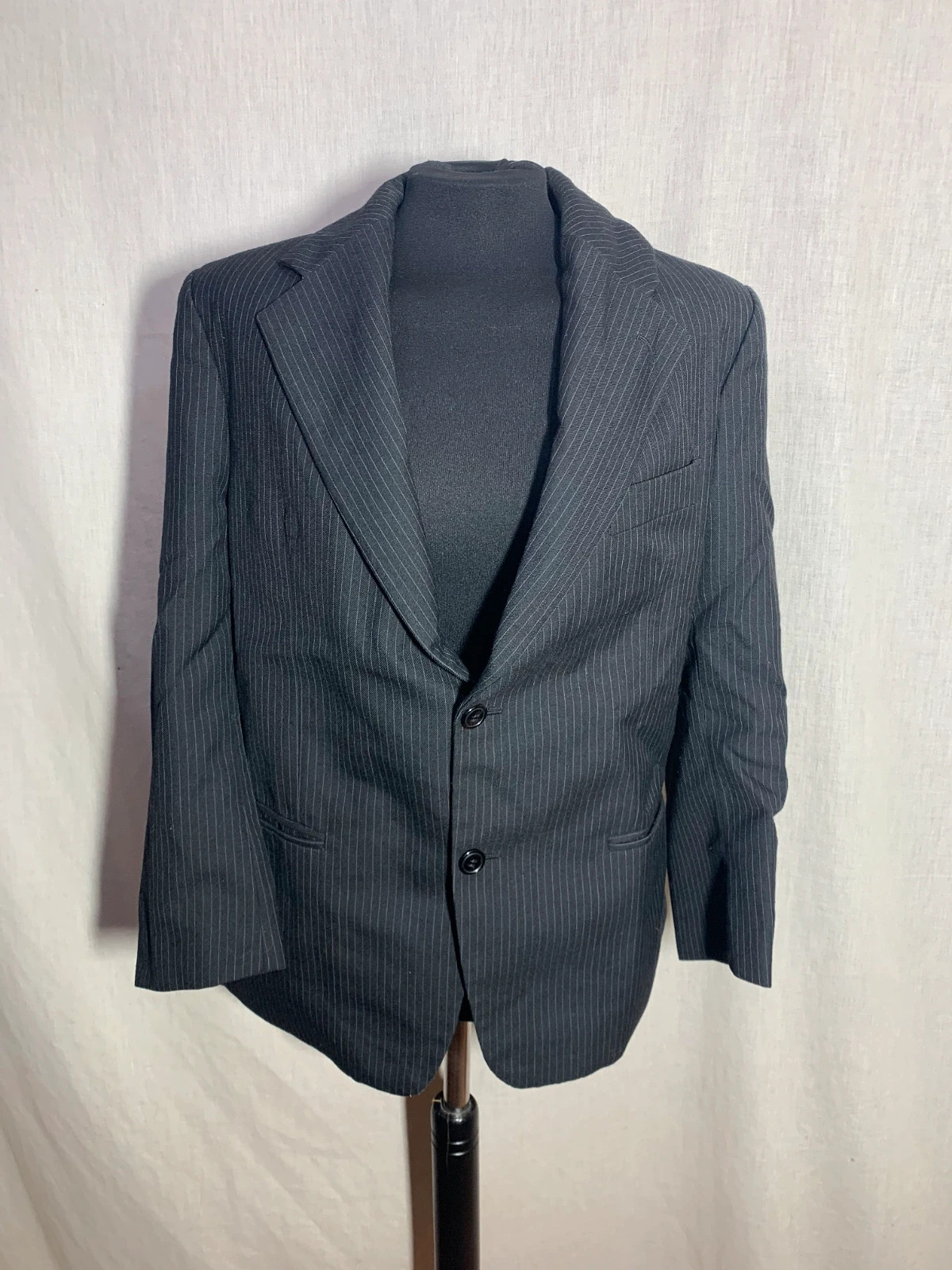 Americana de Raya Diplomática | Pinstripe Blazer | Portem – Vintage Dressing – taille XL 3