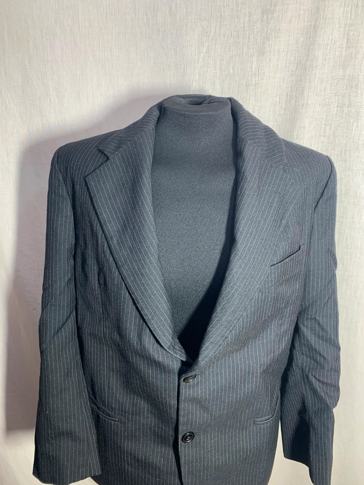 Americana de Raya Diplomática | Pinstripe Blazer | Portem – Vintage Dressing – taille XL 5