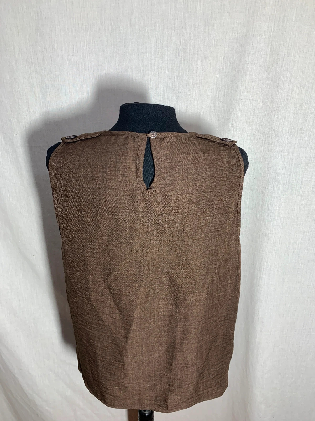 Blusa Texturizada sin Mangas | Sleeveless Textured Blouse – Vintage Dressing – taille XL / 42 / 14 4