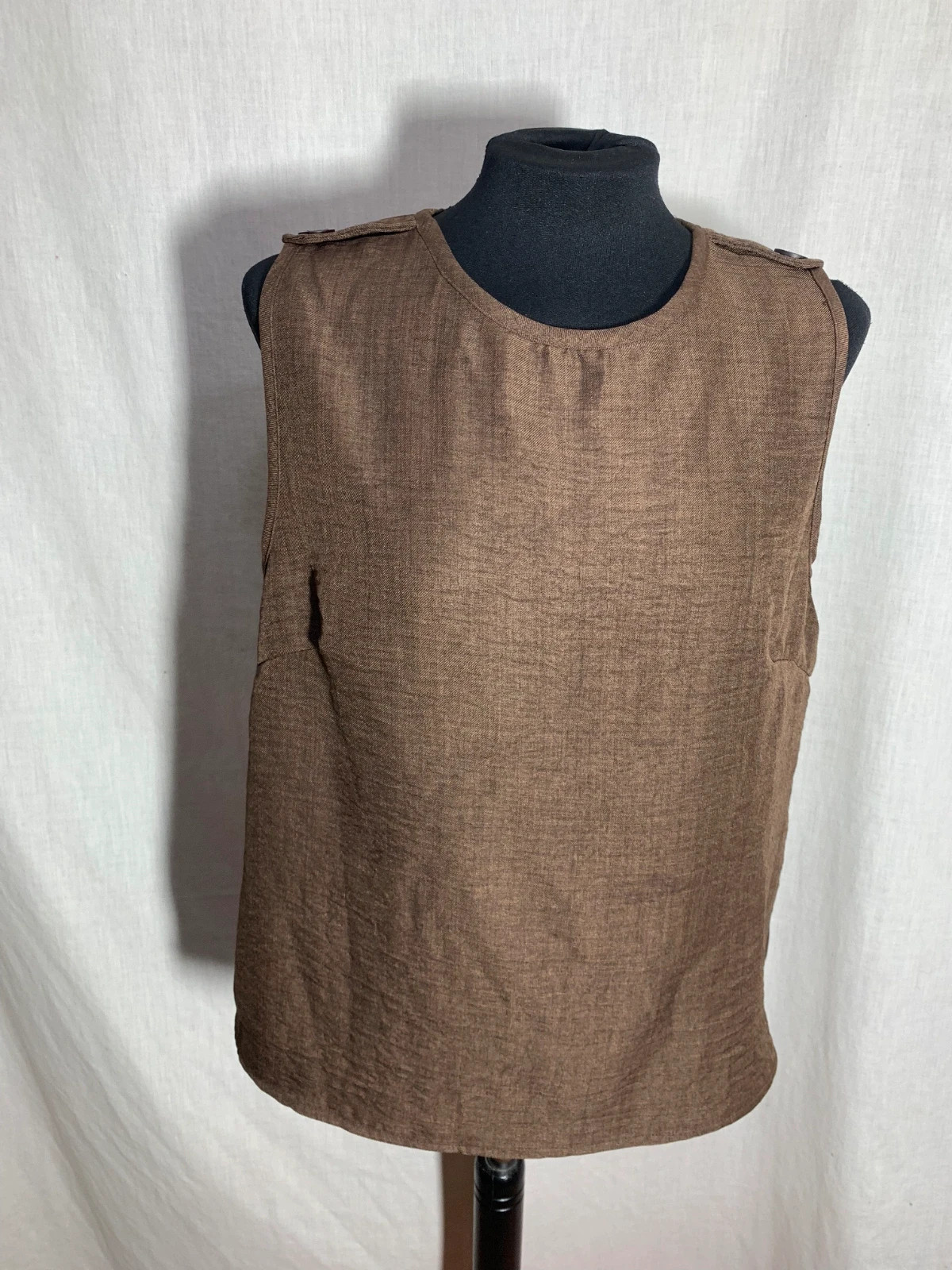 Blusa Texturizada sin Mangas | Sleeveless Textured Blouse – Vintage Dressing – taille XL / 42 / 14 3