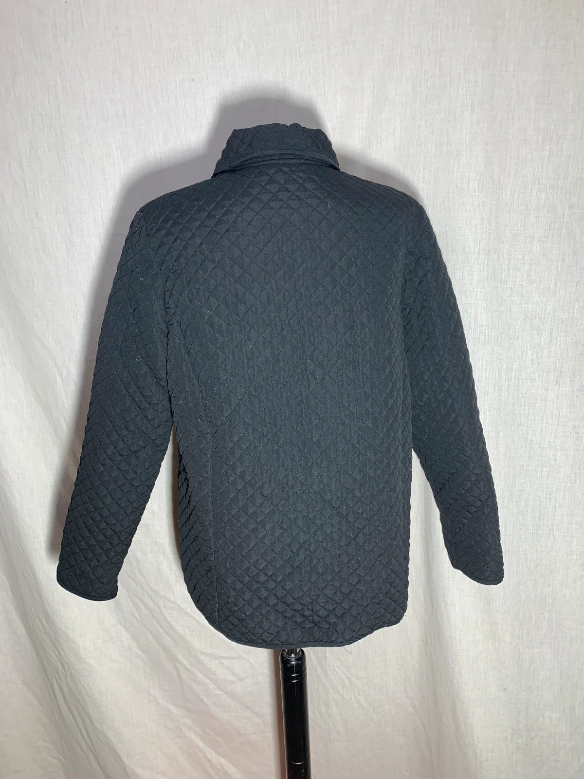 Chaquetón Acolchado Negro | Black Quilted Jacket – Vintage Dressing – taille M / 38 / 10 2