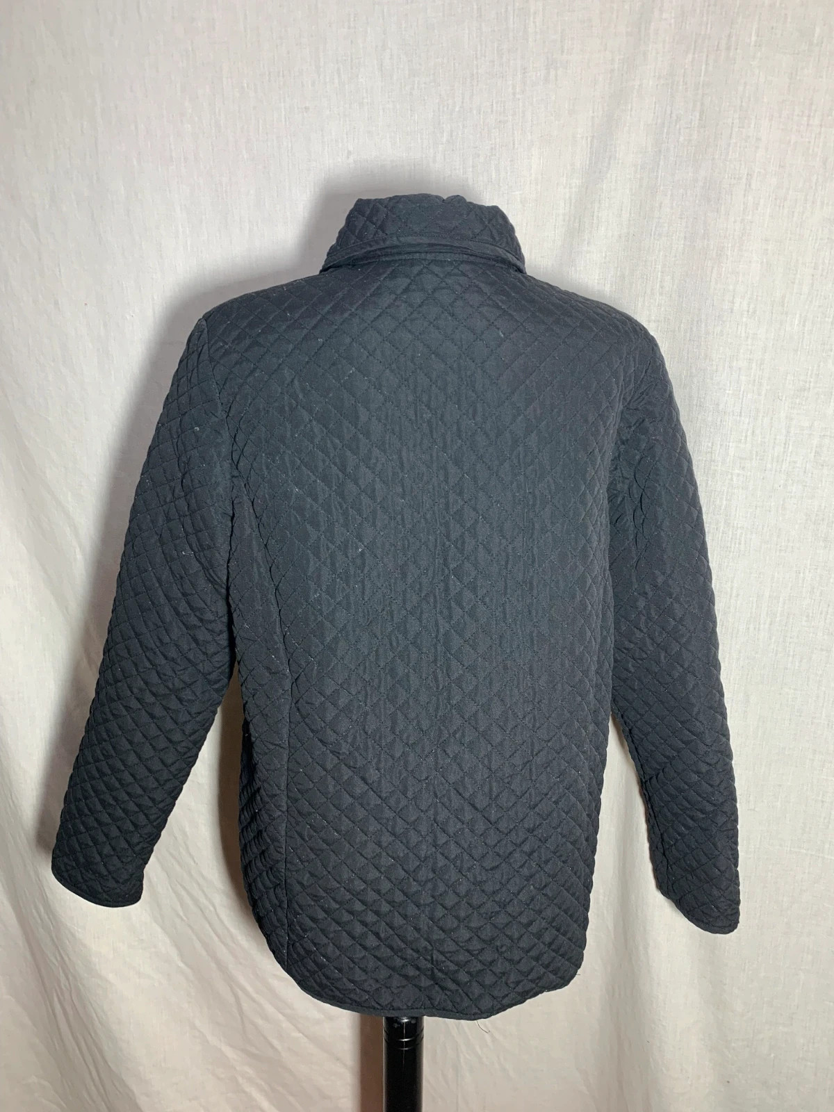 Chaquetón Acolchado Negro | Black Quilted Jacket – Vintage Dressing – taille M / 38 / 10 4