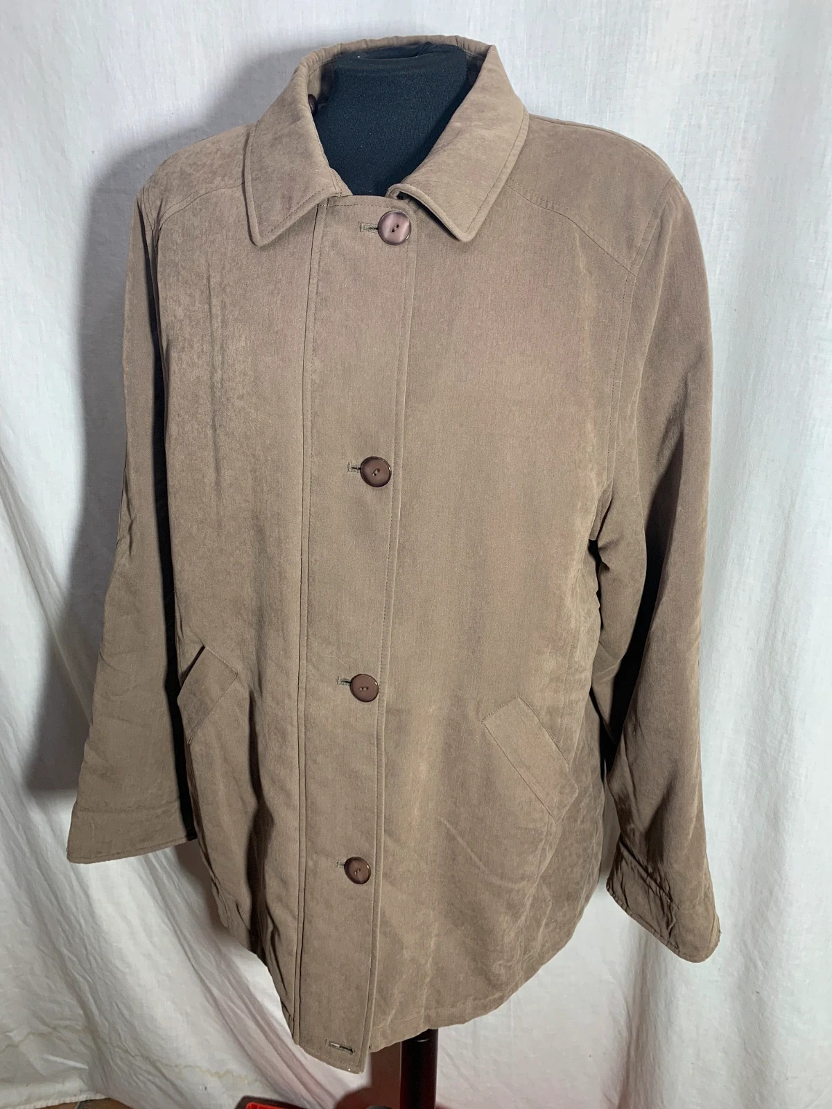 Abrigo de Antelina | Faux Suede Coat | Renatto – Renatto – taille 4XL / 48 / 20 4