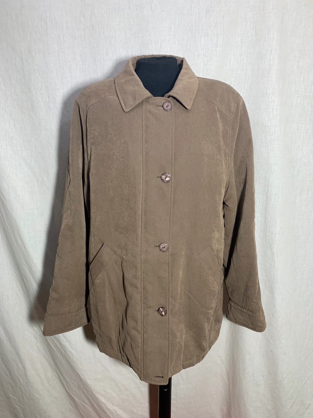 Abrigo de Antelina | Faux Suede Coat | Renatto – Renatto – taille 4XL / 48 / 20