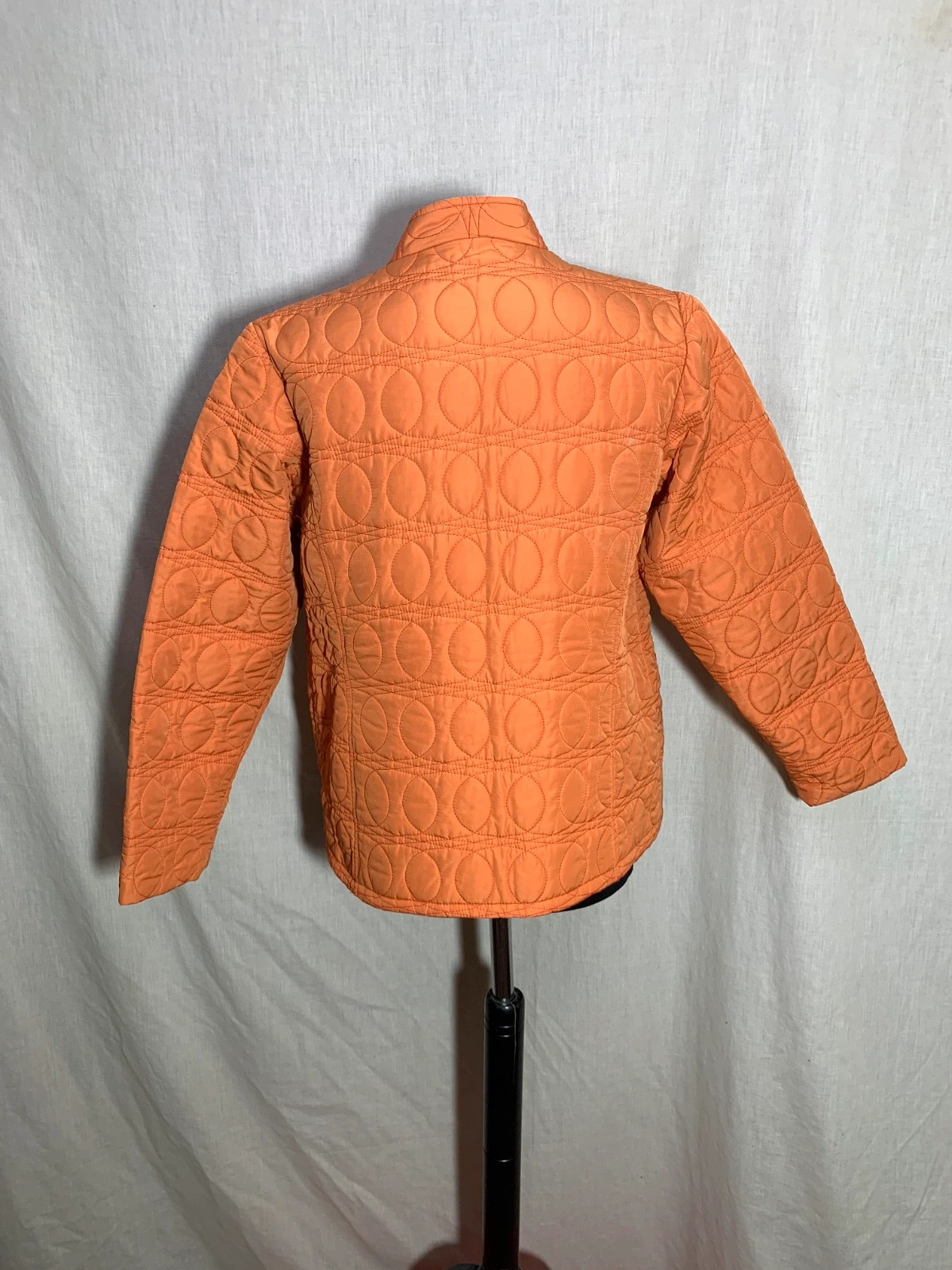 Chaquetón Acolchado Naranja | Orange Quilted Jacket – Vintage Dressing – taille L / 40 / 12 2
