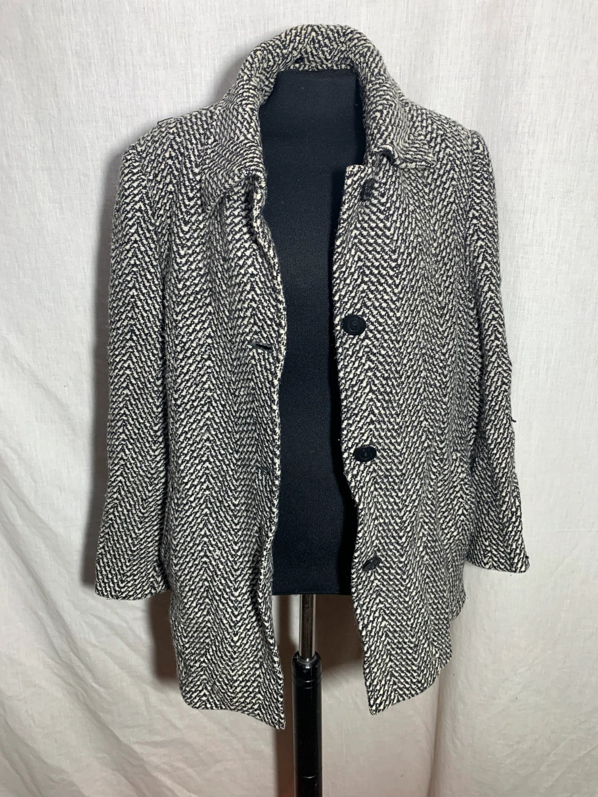 Abrigo de Espiga | Herringbone Coat – Vintage Dressing – taille XXL / 44 / 16 5