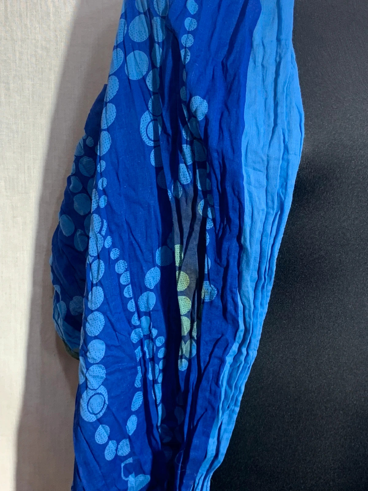 Pañuelo Fular Azul Estampado | Blue Printed Scarf Shawl – Accessories 4