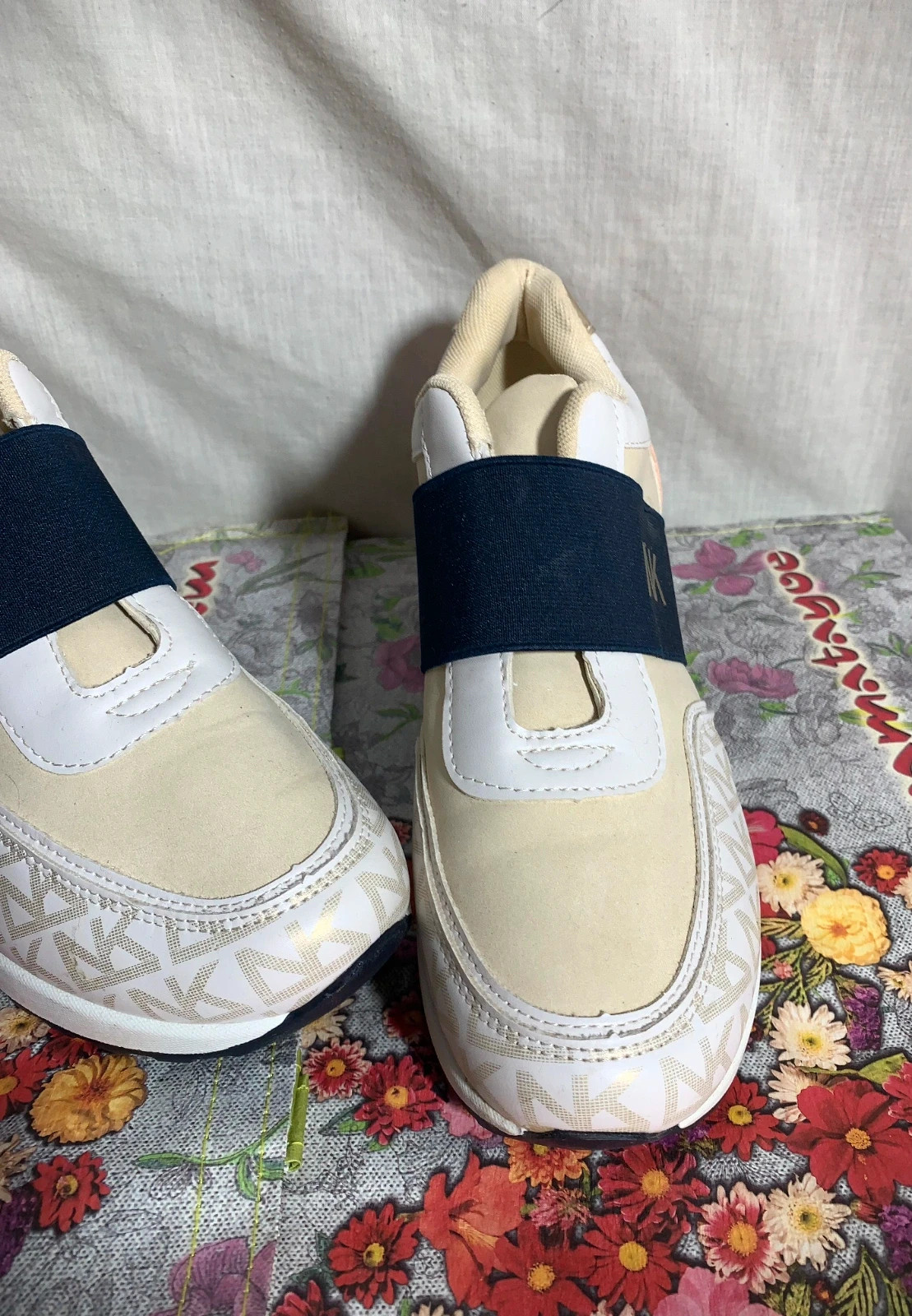 Zapatillas Deportivas Beige y Azul | Beige & Blue Sneakers – taille 40 4