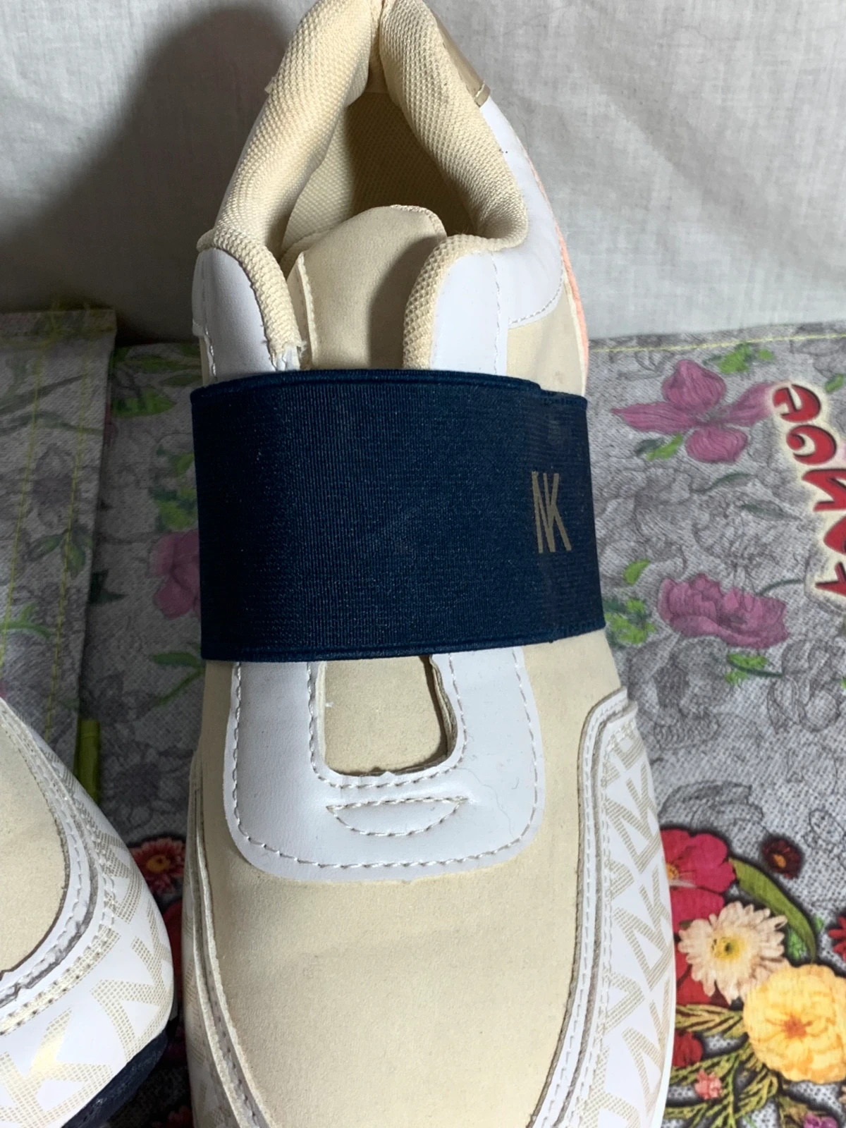 Zapatillas Deportivas Beige y Azul | Beige & Blue Sneakers – taille 40 5