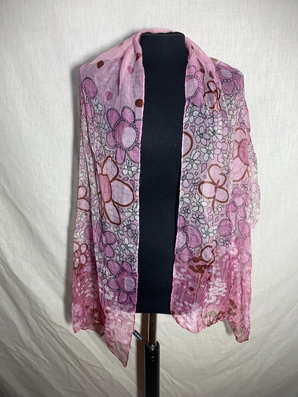 Pañuelo Fular Pareo Floral | Floral Scarf Shawl Sarong – Accessories 2