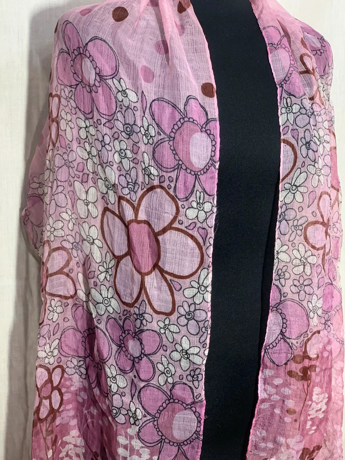 Pañuelo Fular Pareo Floral | Floral Scarf Shawl Sarong – Accessories 4