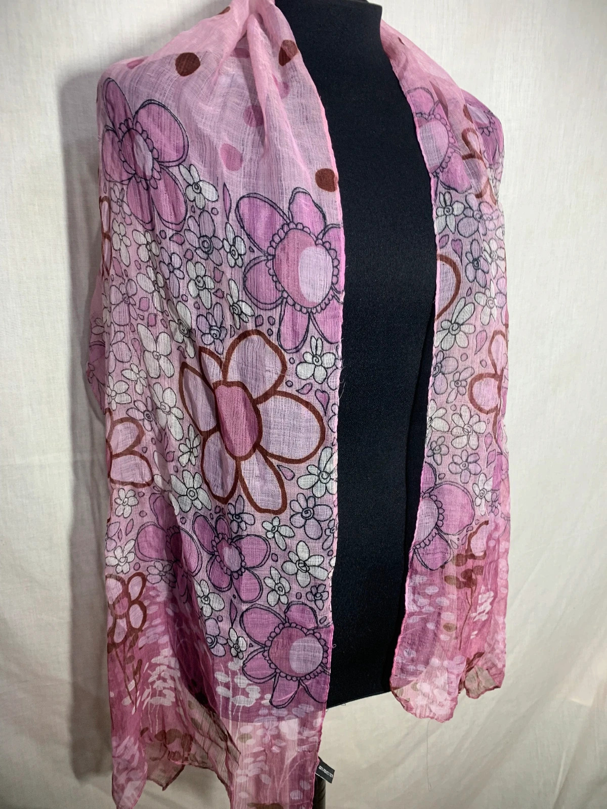 Pañuelo Fular Pareo Floral | Floral Scarf Shawl Sarong – Accessories 3