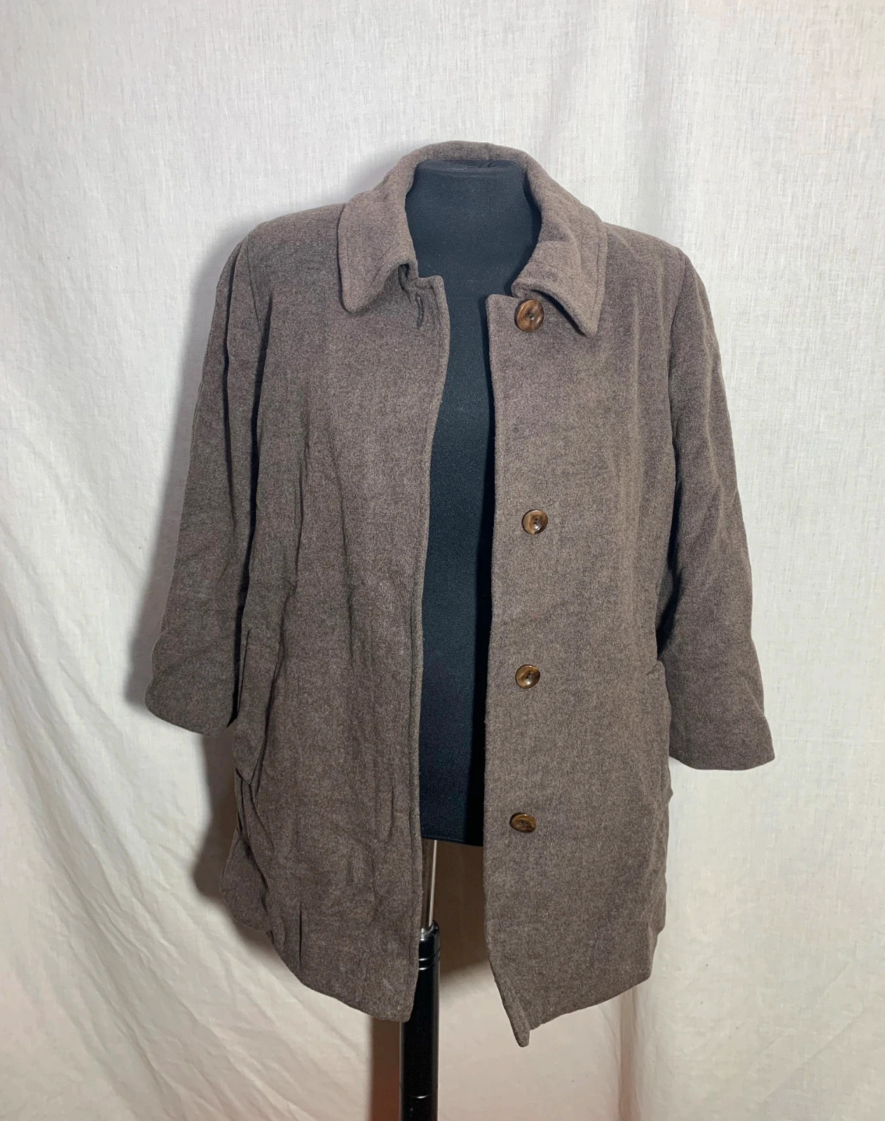 Abrigo Marrón | Brown Coat – Vintage Dressing – taille 4XL / 48 / 20 3