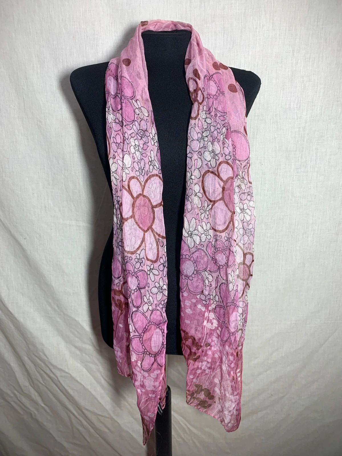 Pañuelo Fular Pareo Floral | Floral Scarf Shawl Sarong