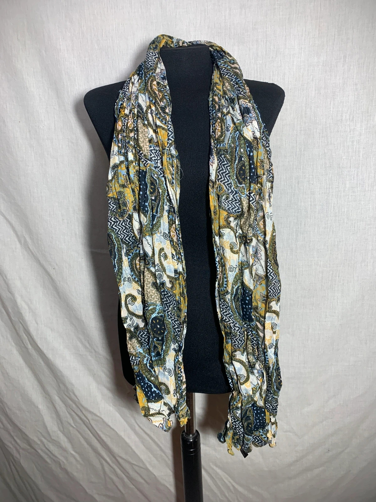 Fular Pañuelo Estampado Paisley | Paisley Print Shawl Scarf