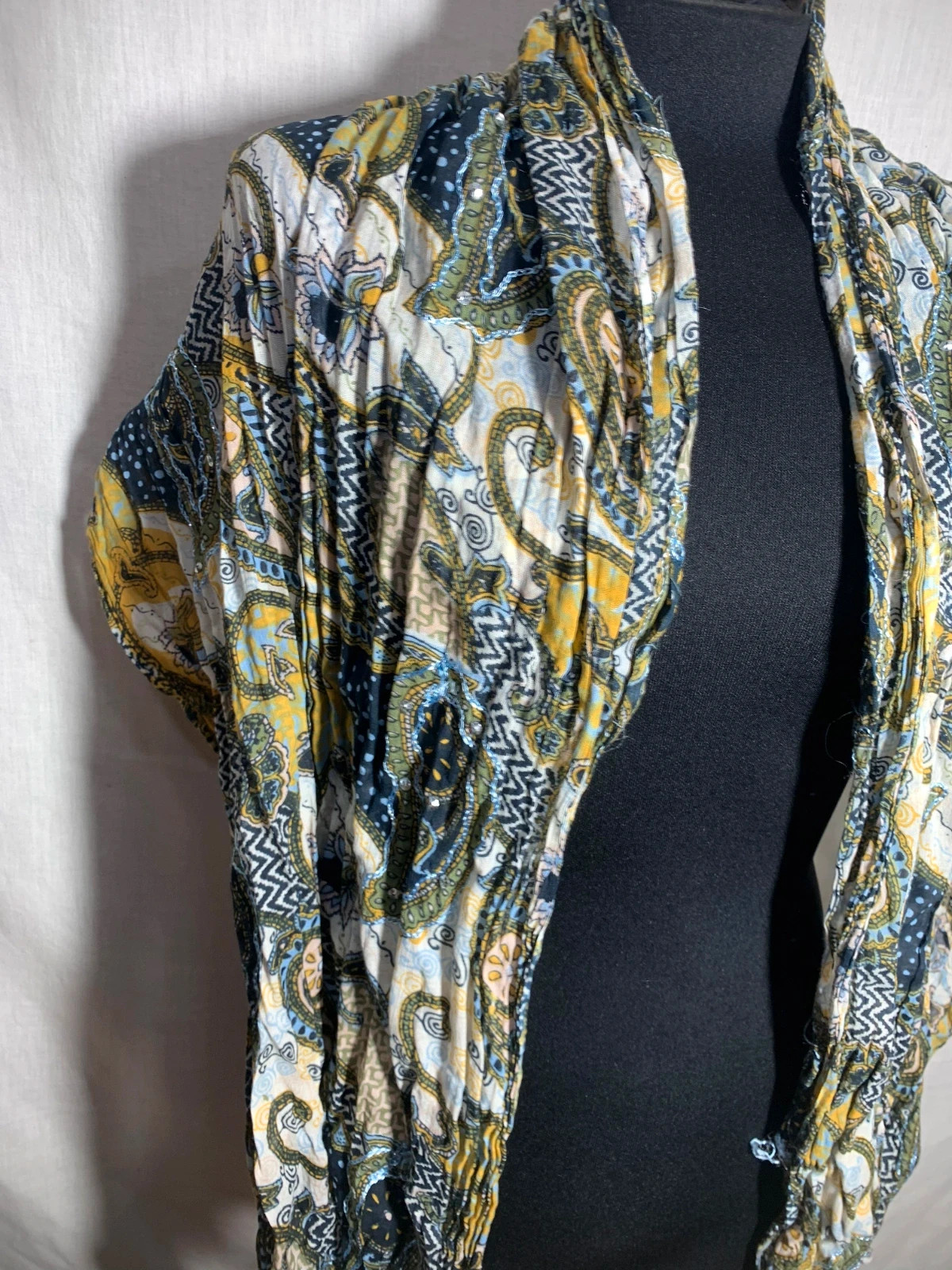 Fular Pañuelo Estampado Paisley | Paisley Print Shawl Scarf – Accessories 5