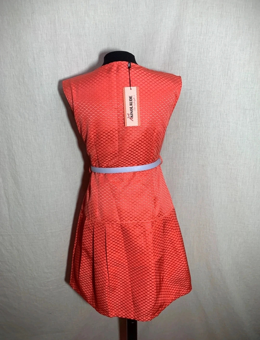 Coral Cut-Out Sleeveless Dress | Vestido Corto Coral Calado | Akino Laude – AKINO LAUDE – taille XS / 34 / 6 2