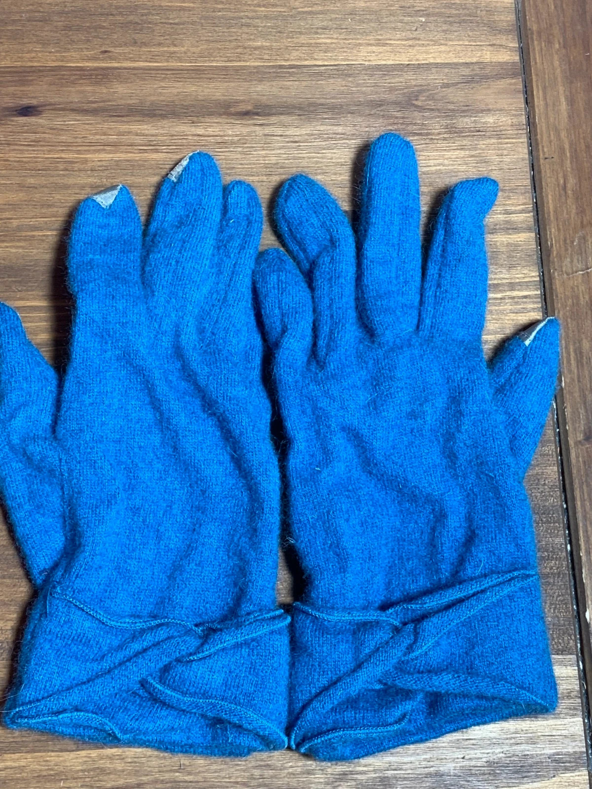Guantes de lana azul | Blue wool gloves | STCN Santacana Madrid – taille Taille unique 2
