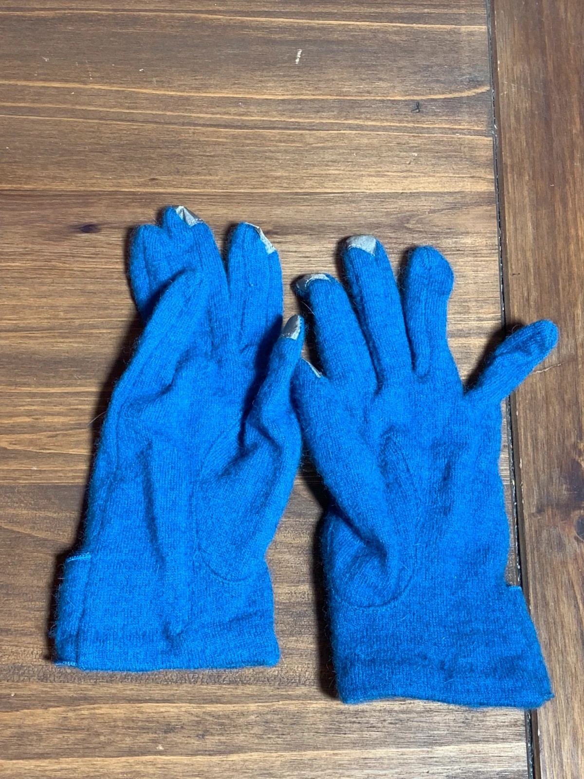 Guantes de lana azul | Blue wool gloves | STCN Santacana Madrid – taille Taille unique 3