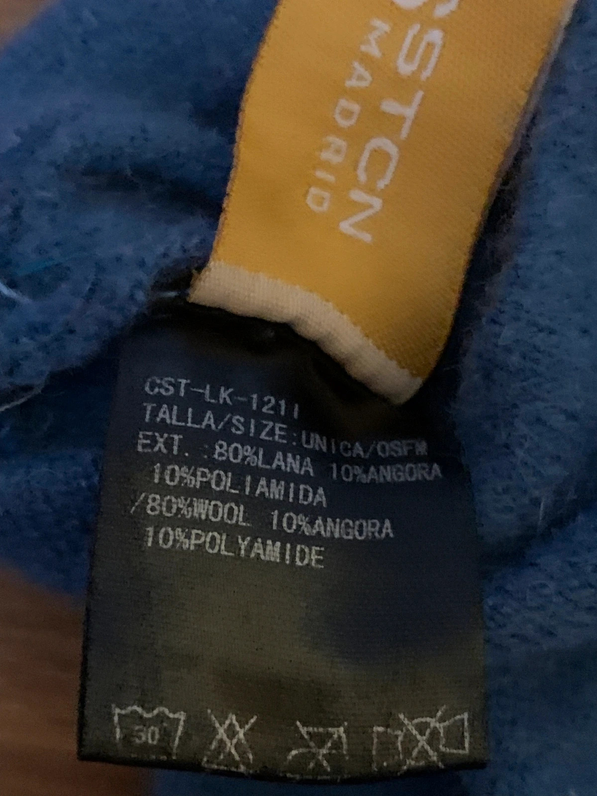 Guantes de lana azul | Blue wool gloves | STCN Santacana Madrid – taille Taille unique 5