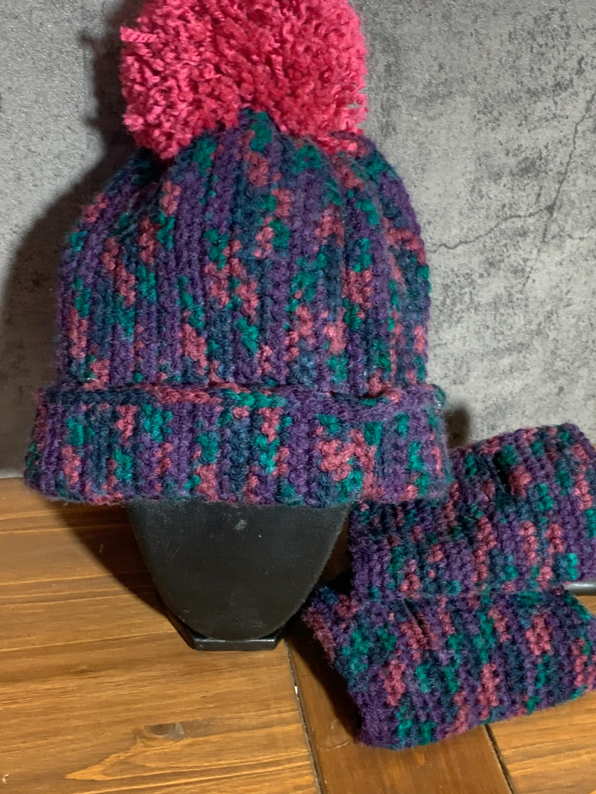 Conjunto de gorro y muñequeras de punto | knit hat and wrist warmers set – taille Taille unique 3