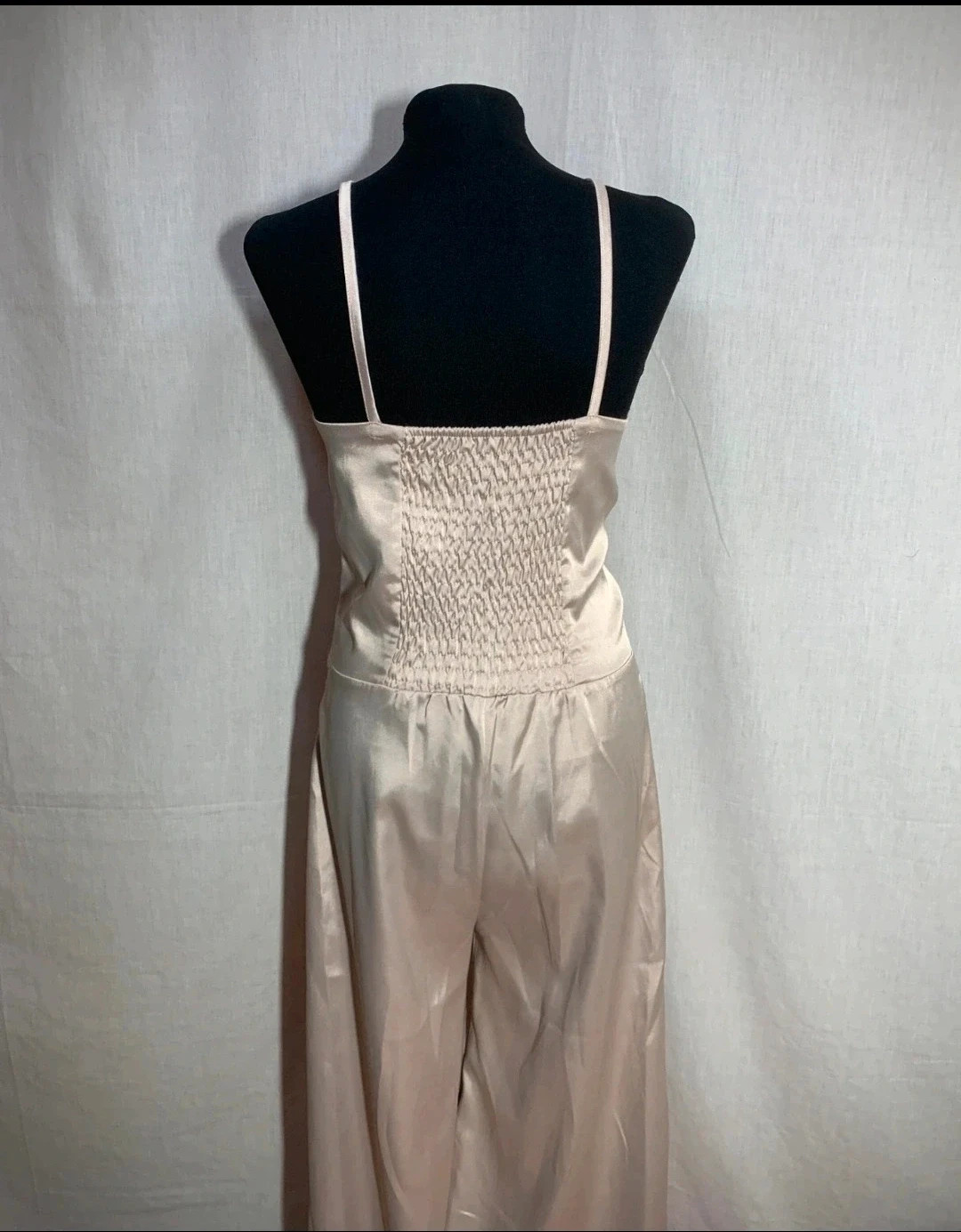Mono Largo de Tirantes de Boda Beige | Beige Long Strappy Wedding Jumpsuit – Marta en Brazil – taille L / 40 / 12 2
