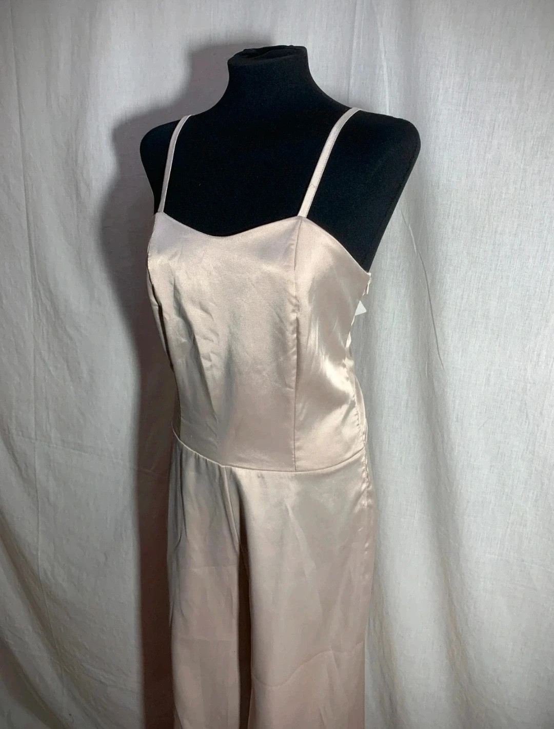 Mono Largo de Tirantes de Boda Beige | Beige Long Strappy Wedding Jumpsuit – Marta en Brazil – taille L / 40 / 12 4