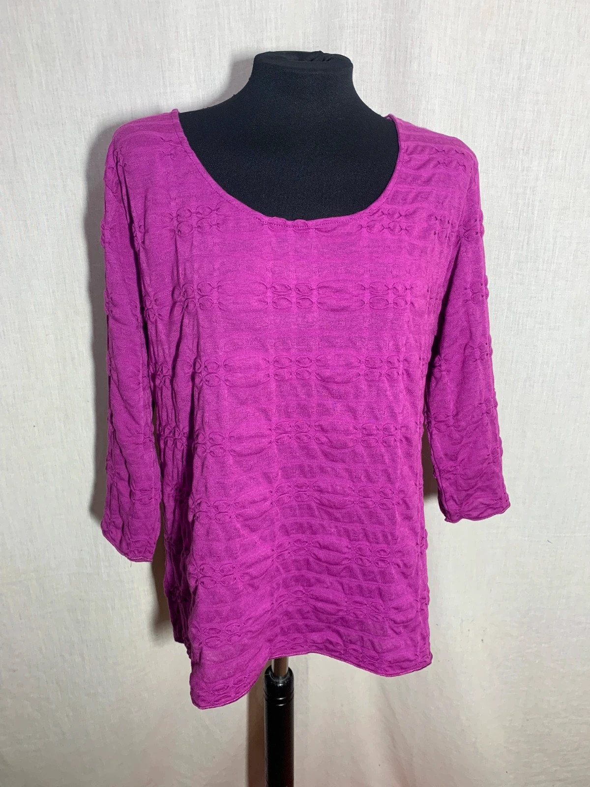 Jersey morado manga 3/4 | Purple 3/4 sleeve sweater – taille XXL / 44 / 16 5