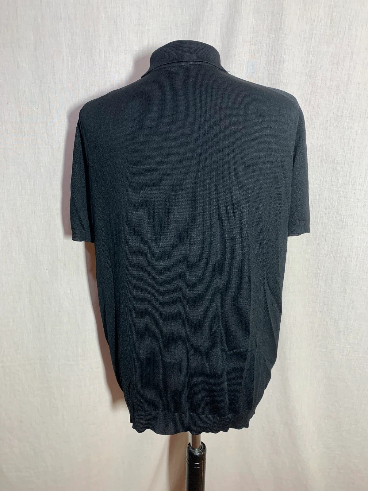 Polo Negro Mujer Manga Corta con Cuello | Black Women’s Polo Shirt – taille M / 38 / 10 2