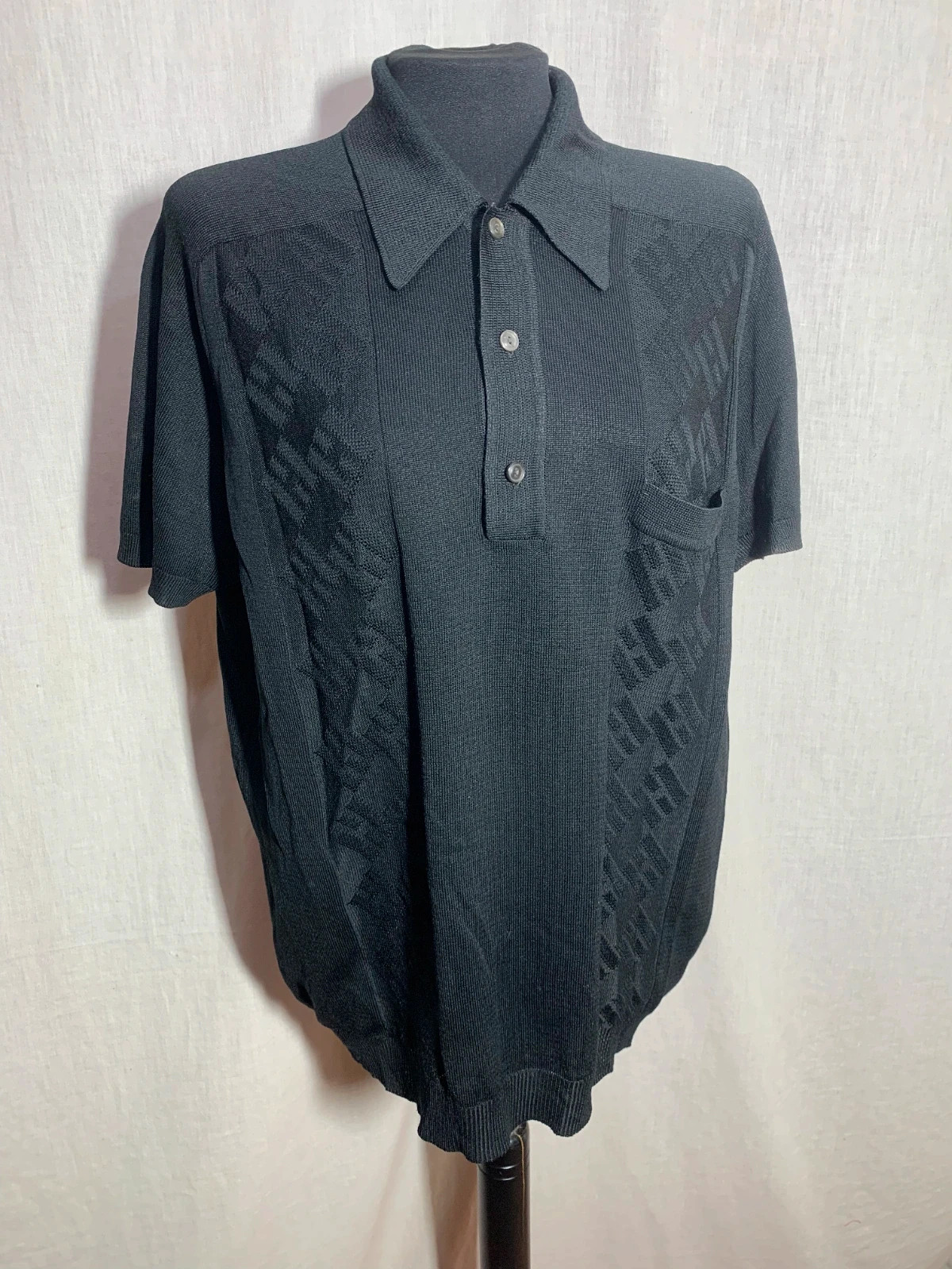 Polo Negro Mujer Manga Corta con Cuello | Black Women’s Polo Shirt – taille M / 38 / 10 5
