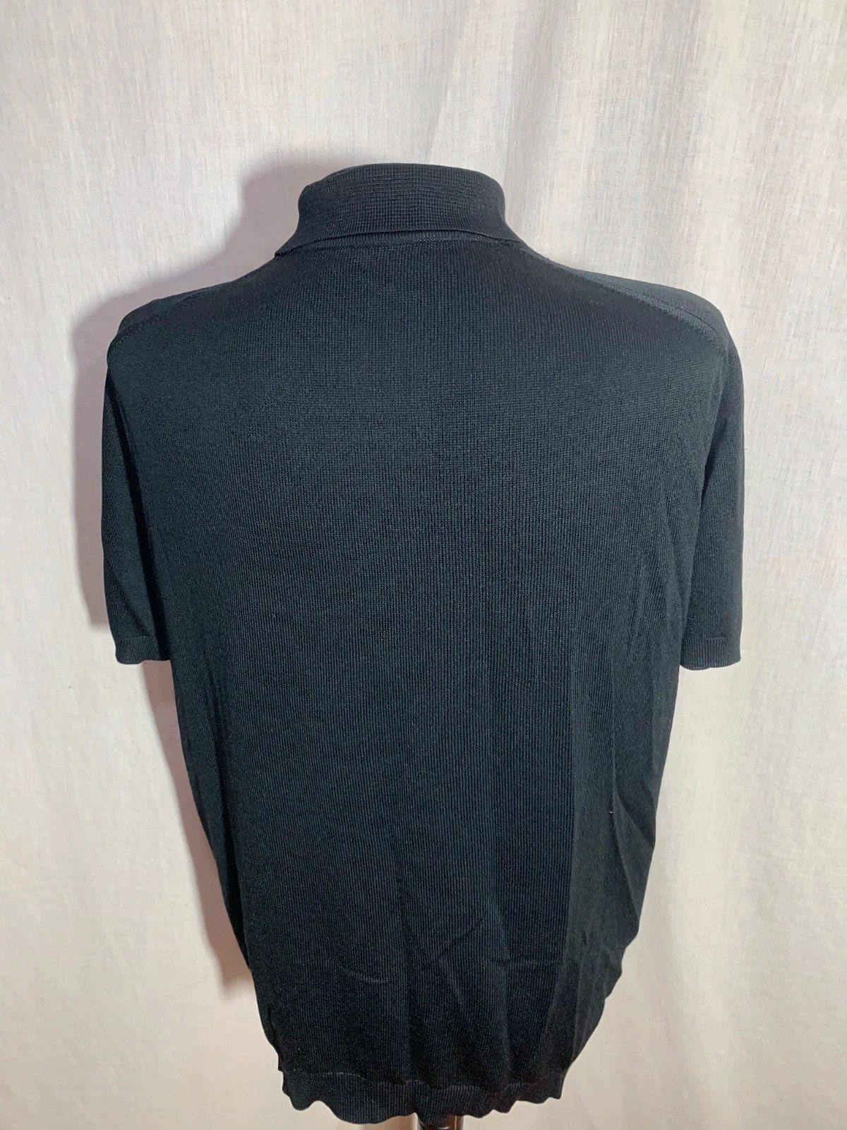 Polo Negro Mujer Manga Corta con Cuello | Black Women’s Polo Shirt – taille M / 38 / 10 4
